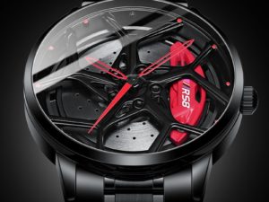 Купить Real 3D Sport Car Wheel Rim Watch Fashion Unique Custom Wristwatch Men Waterproof RS8 Car Wheel Quartz Watch Relogio Masculino цена вас порадует