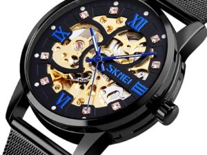 Купить Relogio Masculino SKMEI Creative Automatic Watch Men Mechanical Wristwatches Mens Gear Hollow Art Dial Strainless Steel Strap цена вас порадует