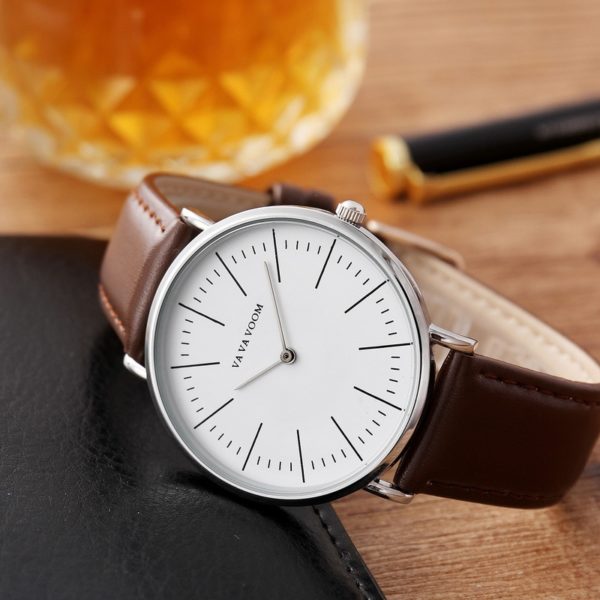 Купить Men's Belt Quartz Watch Simple and Versatile Student Korean Fashion Big Dial Luxury High-end Waterproof Sports Watch WA71 цена вас порадует