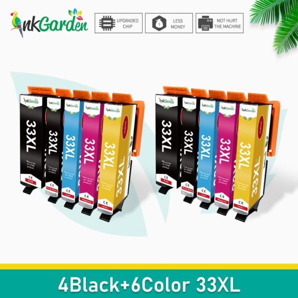 Купить 2-12 Pcs Ink Cartridge for Epson 33XL T3351 T3361 T3362 T3363 T3364 Expression Premium XP 630 635 640 645 830 900 XP7100 Printer цена вас порадует