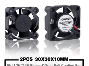 Купить 2 Pieces Dual Ball Bearing DC 24V 12V 5V 3cm 30mm 30x30x10mm 3010 Brushless Mini Cooler Cooling Fan 3D Printer Cooler Fan цена вас порадует