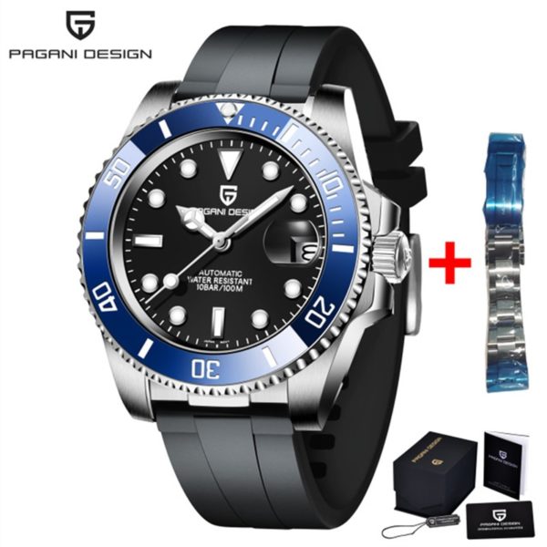 Купить Pagani Design New 40mm Men Automatic Mechanical Table Japan NH35 Watch Men Stainless Steel Waterproof Luxury Watch Reloj Hombre цена вас порадует