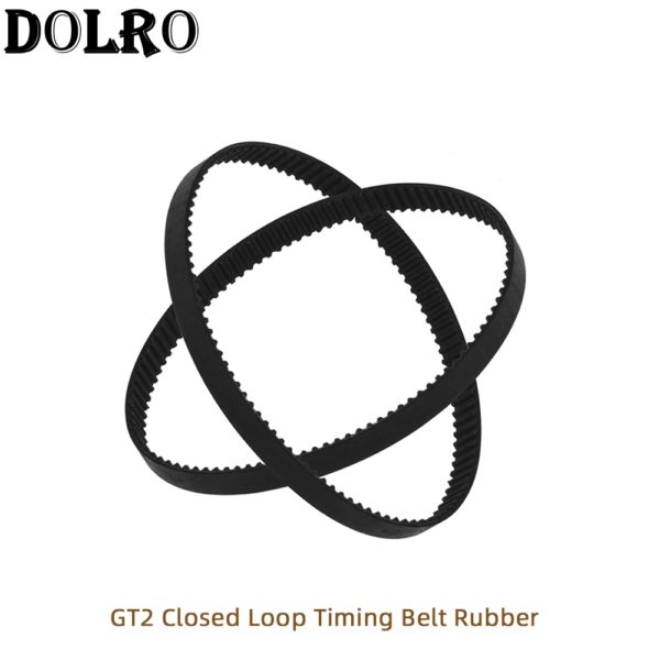 Купить 3D Printer Parts GT2 Closed Loop Timing Belt Rubber 2GT 6mm 110 112 122 158 200 232 280 300 400 610 852mm Synchronous Belts Part цена вас порадует