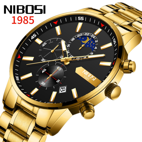 Купить 2021 New Fashion Men's Watches Stainless Steel Top Brand Luxury Men Watch Waterproof Sports Chronograph Quartz Relogio Masculino цена вас порадует