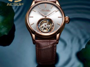 Купить AESOP Men's Tourbillon Mechanical Watch Top Brand Luxury Automatic Watch Men High-end Japan Movement Double-sided Sapphire Glass цена вас порадует