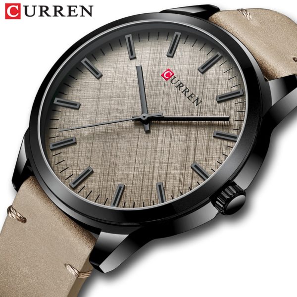 Купить CURREN Quartz Men Watch Classic Business Alloy Case Leather Strap Simple Watch 2021 Summer Style цена вас порадует