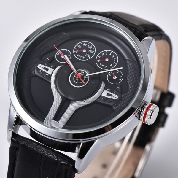Купить Creative Natrual style Classic precision Fashion Men's Quartz watch 3D Racing tire Free Stainless Strap Clock Casual Sports цена вас порадует
