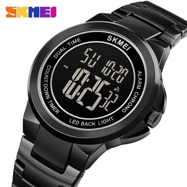 Купить SKMEI Mens Digital Wristwatches 2 Time Stopwatch Men Sport Watch Fashion LED Men Watches Waterproof Hour relogio masculino 1712 цена вас порадует