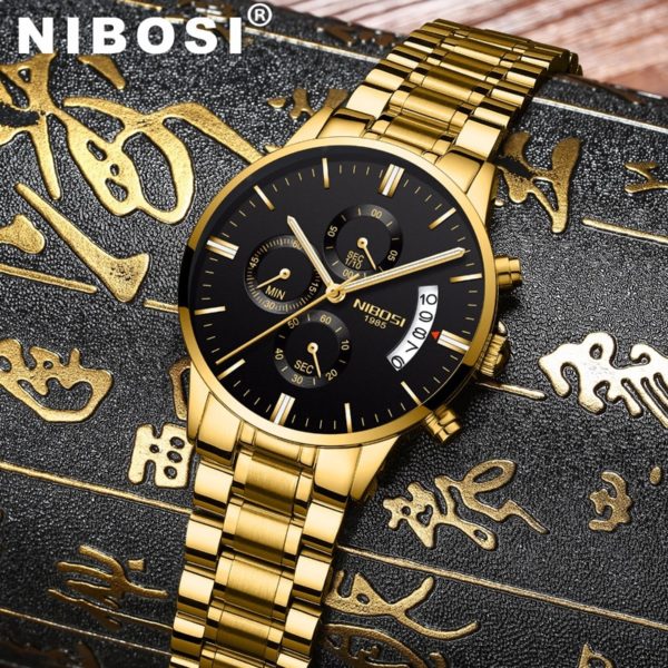 Купить NIBOSI Men Watches Luxury Famous Top Brand Men's Fashion Casual Dress Watch Military Quartz Wristwatches Relogio Masculino Saat цена вас порадует