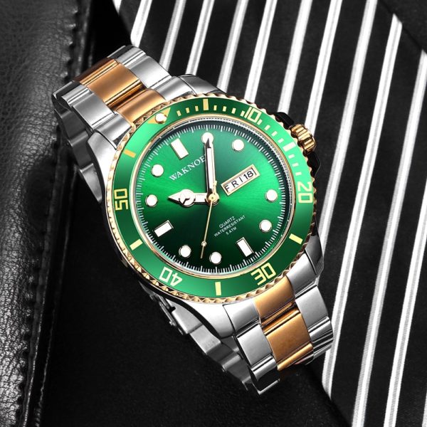 Купить 2019Top Brand Luxury WAKNOER Sport Watch Men Classic 50m Waterproof Date Clock Date Display Stainless Business Relogio Masculino цена вас порадует