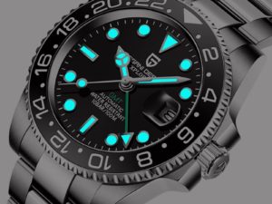 Купить PAGANI DESIGN Men Stainless Steel Watch Sapphire Crystal Ceramic bezel GMT Automatic Mens Watches Luxury Mechanical Wristwatch цена вас порадует
