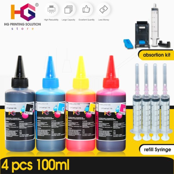 Купить HG Refill Ink Kit for Epson for Canon for HP for Brother Printer CISS Ink and refillable printers dye ink цена вас порадует