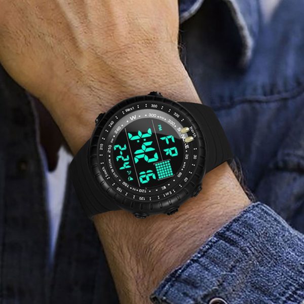 Купить Mens Watches 2021 New Digital Watch Fashion Sports LED Backlight Clock 50M Waterproof Chronograph Diver Watch Mens Reloj Hombre цена вас порадует