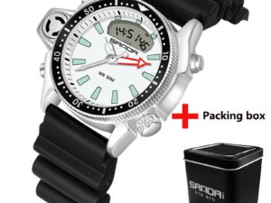 Купить SANDA Men's Electronic Digital Military Wrist Watch Men 5ATM Waterproof Quartz Wristwatches Man Clock Casual Sport Wristwatch цена вас порадует