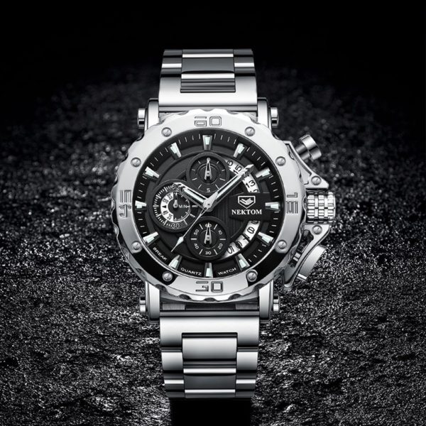 Купить Nektom Men Watches Luxury Quartz Men's Wrist Watch waterproof Submariner Fashion Business west rail Wristwatch for Man цена вас порадует