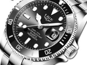 Купить 2021 New LIGE Mens Watches Fashion Business Waterproof Quartz Wrist Watch Men Top Brand Luxury Stainless Steel Sport Clock Male цена вас порадует