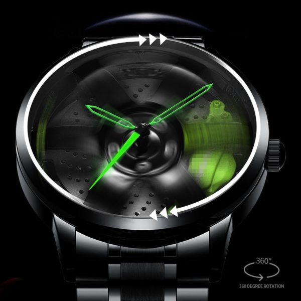 Купить 3D Rotation Unique Rim Hub Watch Custom Design Sports Car Rim Wheel Watch Men  Waterproof Creative Fashion Wristwatch Relogio цена вас порадует