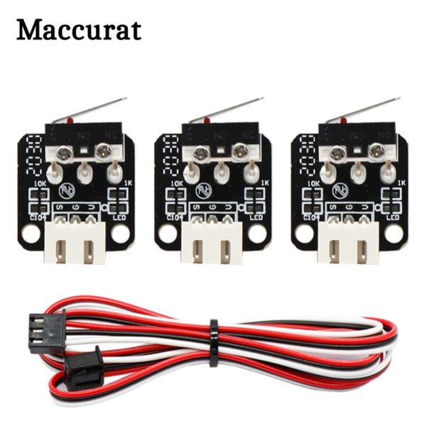 Купить 2/5Pcs 3D Printer Accessories X/Y/Z Axis End Stop Limit Switch 3Pin N/O N/C Easy to Use Micro Switch for CR-10 Series Ender-3 цена вас порадует