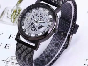 Купить WOKAI Men's Fashion Ultra Thin Hollow ouT Watches Simple Men Business Stainless Steel Mesh Belt Quartz Watch Relogio Masculino цена вас порадует