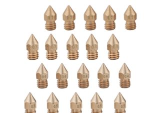 Купить 20 PCS/Lot MK8 Brass Nozzle 0.2mm/0.3mm/0.4mm/0.5mm Nozzle For 1.75mm MK8 CR10 CR10S 3D Printer Accessories цена вас порадует