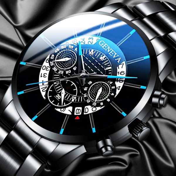 Купить Relogio Masculino Fashion Mens Stainless Steel Watches Luxury Men Business Calendar Quartz Wrist Watch Man Clock Montre Homme цена вас порадует