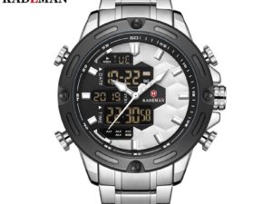 Купить Male Business Watch Retro Design Clock Stainless Steel Band Relogio Silver Digital Quartz Wristwatch Luxury Men's Watches Saat цена вас порадует
