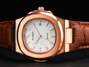 Купить PLADEN Brand Luxury Men Watches Genuine Leather Watch Men Stainless Steel Waterproof Business Sport Geneva Quartz Wristwatch цена вас порадует