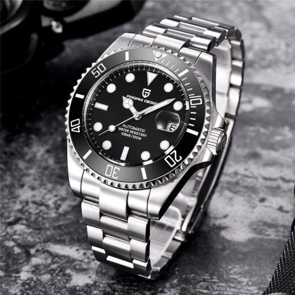 Купить PAGANI DESIGN 2021 Mechanical Wristwatch Luxury Brand Men Watches Waterproof Business Watch Stainless Steel Automatic Black 43mm цена вас порадует