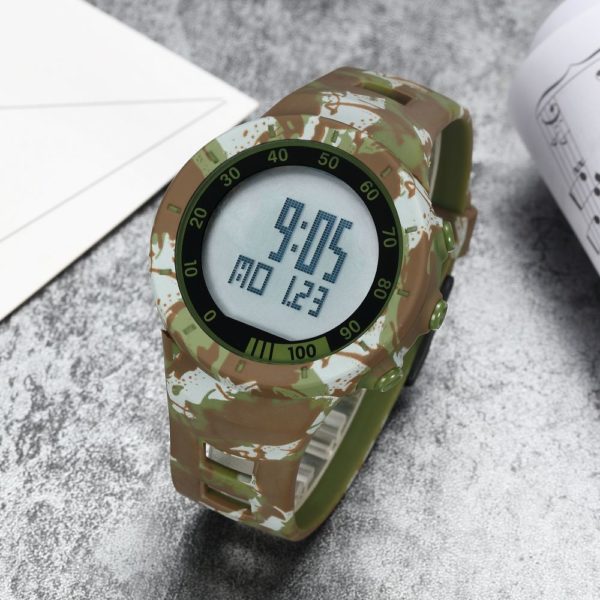 Купить Men's Watches Sports Military 50M Waterproof Chronograph LED Alarm Electronic Clock Student Digital Watch Relogio Masculino цена вас порадует