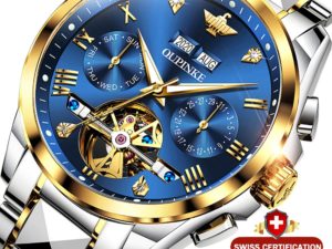 Купить OUPINKE Men Automatic Watch Sapphire Crystal Luxury Mechanical Wristwatch Waterproof Tungsten Steel Watch Men relogio masculino цена вас порадует