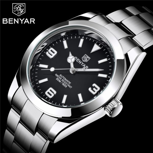Купить Luxury Men Mechanical Watch Automatic Men's Watches 50M Waterproof Quartz Watch Male Clock Business Mens Wristwatch Reloj Mujer цена вас порадует