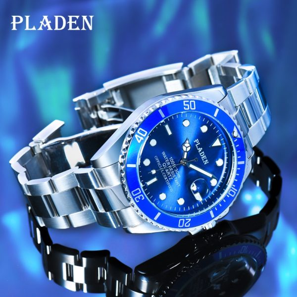 Купить PLADEN Man Watch Waterproof Top Brands Men's Wrist Watch Reloj Hombre Luminous Stainless Steel Luxury Brand Men's Quartz Watch цена вас порадует