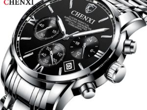 Купить CHENXIMen's Watch Ultra-thin Dial Simple Waterproof Fashion Business Casual Steel Band Multi-function Luxury Quartz Watch WA238 цена вас порадует