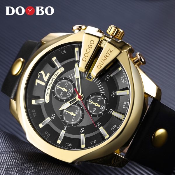 Купить DOOBO Top Brand Luxury Sport Watch Big Dial Men Quartz Military Wrist Watch For Men Clock Men's Watches New Relogio Masculino цена вас порадует