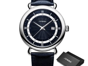 Купить Sinobi New Luxury Men's Genuine Leather Watches 100% Stainless Steel Business Quartz Wristwatch Male Sports Clock reloj hombre цена вас порадует