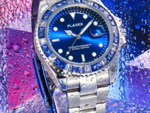 Купить PLADEN Square Diamond Quartz Watches Men Luxury Big Brand Sapphire Glass Calendar Casual Sports Clock Original Waterproof Montre цена вас порадует