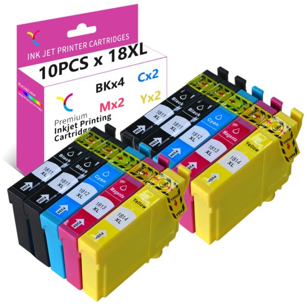 Купить YC 10PCS 18XL Printer Ink Compatible for Epson 18 18 XL for XP205 XP-215 XP-225 XP-322 XP-325 XP-405 XP-415 XP-422 XP-425 XP-315 цена вас порадует