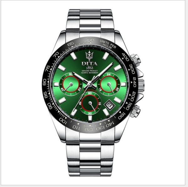 Купить 2021 New Fashion Men's Quartz Watch Luxury High-end Large Dial Fashion Butterfly Clasp Trendy Watch WA154 цена вас порадует