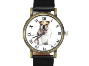 Купить Bulldog Pet Love Dog Men Women Watches PU Leather Band 18mm Watchband Sport Casual Unisex Quartz Wrist Watch Deals New Arrival цена вас порадует