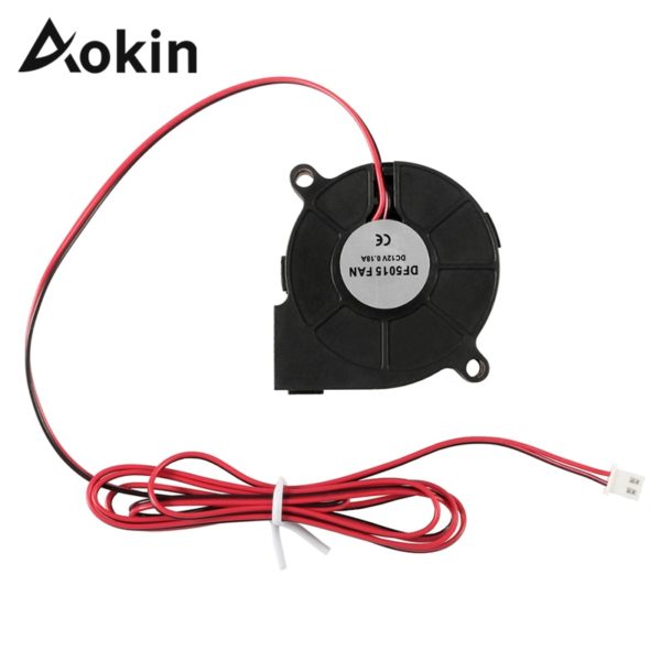 Купить Aokin 5015 Fan 12V 24V for Anet A8 A6 DC Cooling Fan Ultra-quiet Oil Bearing about 7500 RPM Turbo Fan For 3D Printer 5015 Blower цена вас порадует