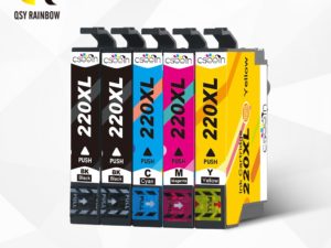 Купить QSYRAINBOW Compatible for EPSON 220XL T220 XL Ink Cartridges For XP-320 XP-420 XP-424 WF-2630 WF-2650 WF-2660 WF-2760 Printer цена вас порадует