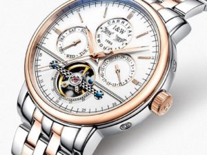 Купить Watches Men Top Luxury Brand Automatic Mechanical Watch Sapphire Waterproof Tourbillon Steel and leather strap Male Clock цена вас порадует