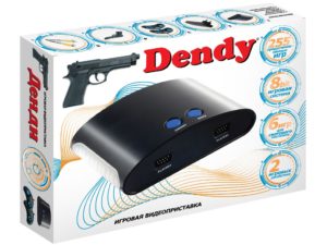 Игровая приставка Dendy 255 игр + световой пистолет