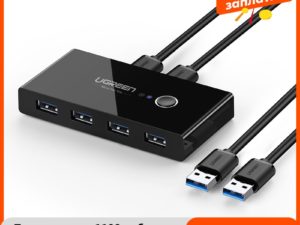 Купить Ugreen USB KVM Switch USB 3.0 2.0 Switcher KVM Switch for Windows10 PC Keyboard Mouse Printer 2 PCs Sharing 4 Devices USB Switch цена вас порадует