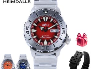 Купить HEIMDALLR Monster Automatic Watch Men NH36A Men's Mechanical Watches Sapphire Glass 62mas Black PVD Luminous Diving Watch 200M цена вас порадует
