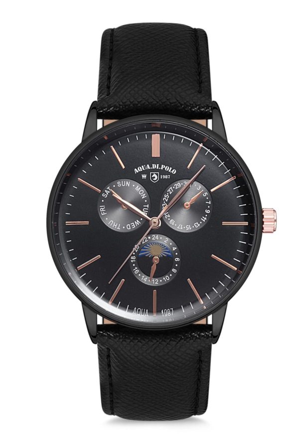 Купить Aqua Di Polo men's wristwatch black color цена вас порадует
