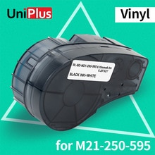 Купить UniPlus M21 250 595 Label Tapes Compatible Brady M21-250-595 WT Vinyl Label Maker for Brady BMP21-PLUS BMP21 LAB Printer 6.35mm цена вас порадует